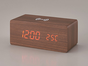 ワイヤレス充電機能付クロック